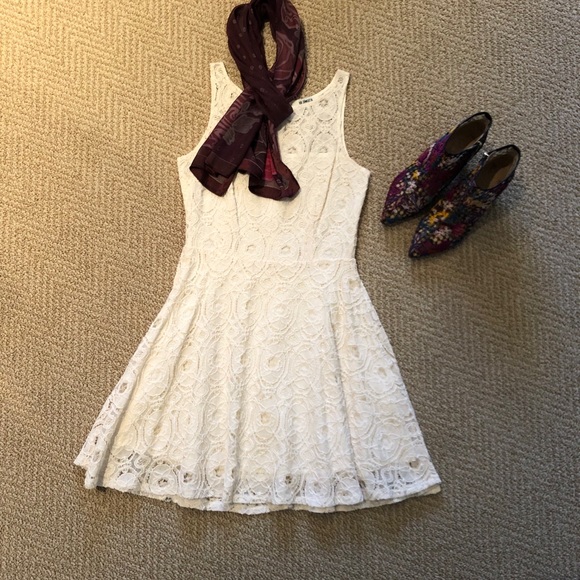 NWOT BB Dakota Knit/Lace Sundress - Ivory • Size 2 - Picture 3 of 7